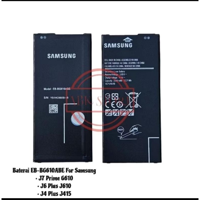 Batre baterai hp Samsung J7 prime G610 Original / J6 Plus ORI / J4 Plus ORI / BATRE 100% Ori