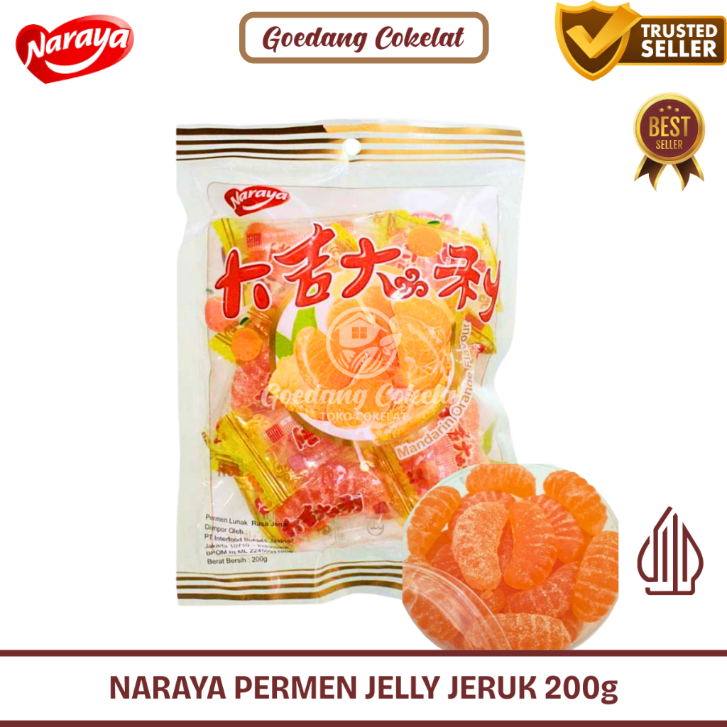 

Naraya Jelly Jeruk Mandarin Orange Candy 200gr HALAL