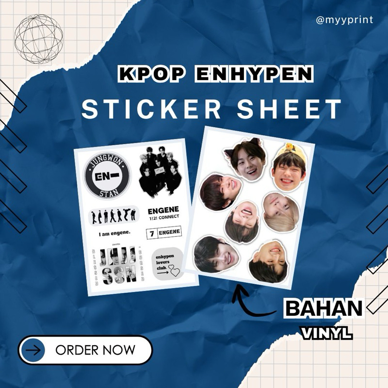 

STICKER SHEET ENHYPEN BISA CUSTOM