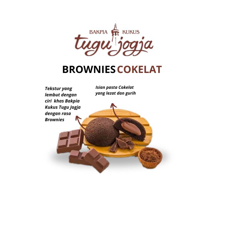 

Bakpia kukus tugu jogja varian Brownies Cokelat