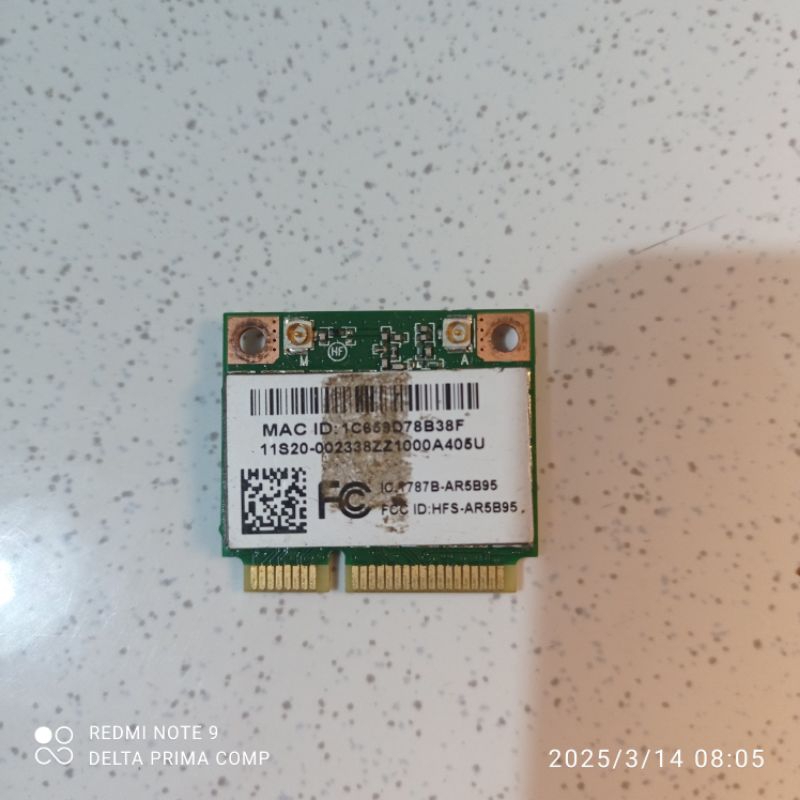 Wifi card laptop asus X451MA atheros AR5B95