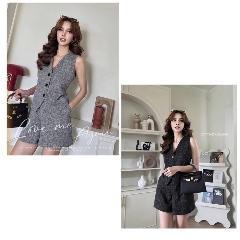 setelan cotton candy bangkok/baju set wanita/baju bangkok/baju cotton candy /baju setelan wanita/set