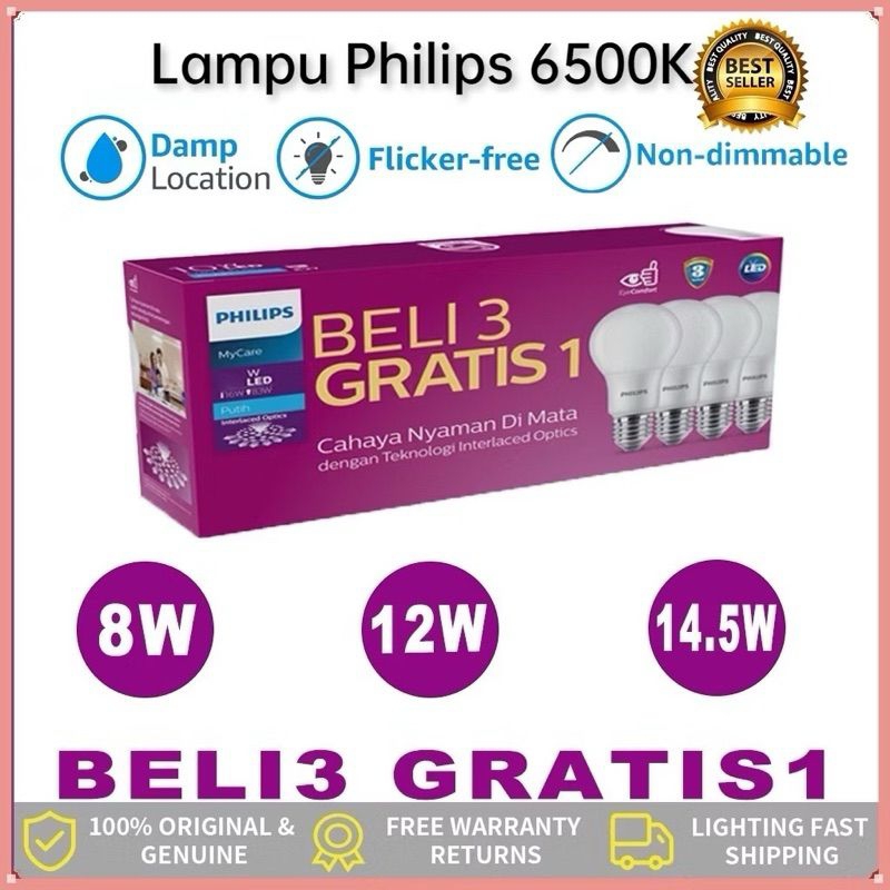 bolam lampu led Philips beli tiga gratis satu 12 watt