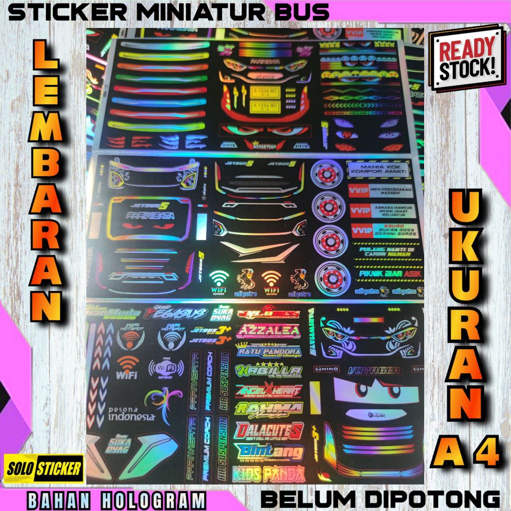 

Stiker Lampu RGB Bus Miniatur Motif Batik Head Lamp RGB Miniatur Bus JB3 JB5 RGB RGB batik