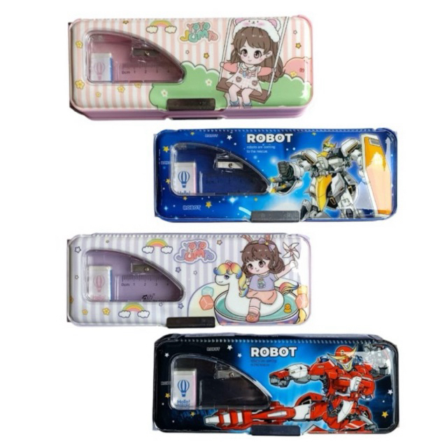 

Pencil Case Motif Karakter - Tempat Pensil 3562-01 - Pensil Case - Kotak Pensil Bonus Alat Tulis - Pencil Box