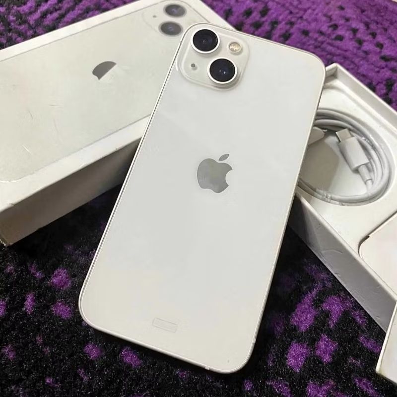 IPHONE 13 STARLIGHT 128 GB RESMI FULLSET ORIGINAL MULUS NO MINUS SECOND LIKE NEW