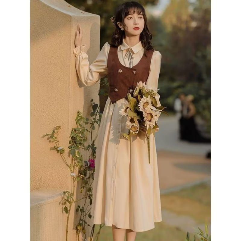 PRELOVED DRESS VINTAGE 90's (ROMPI+DRESS)