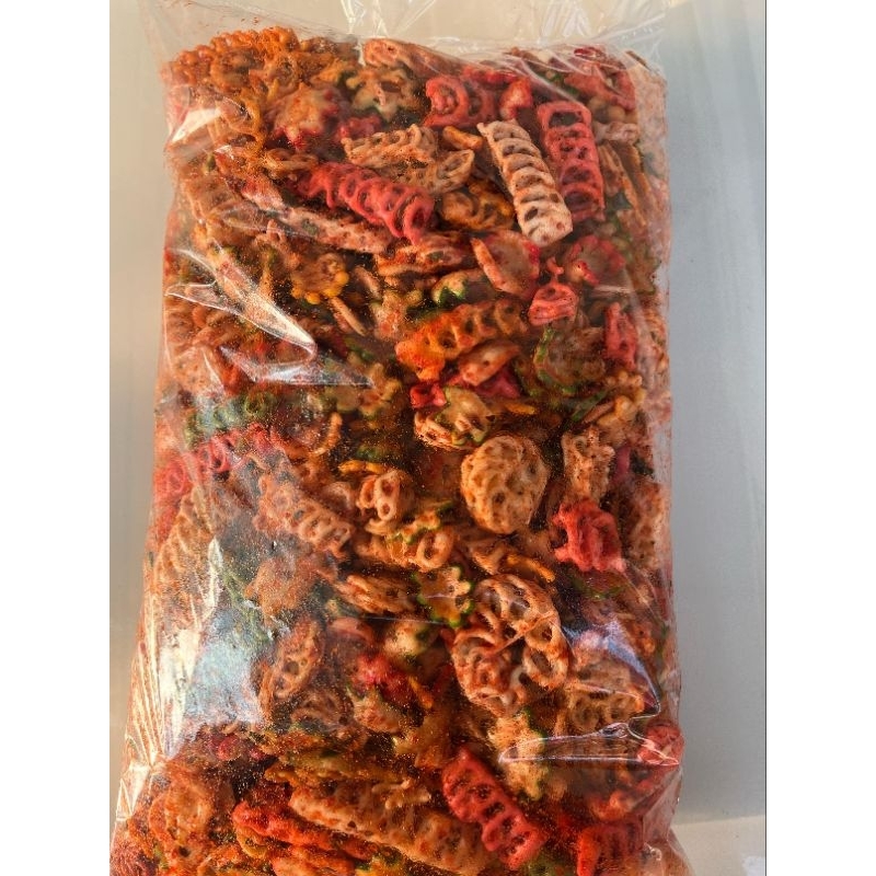 

1Kg krupuk sebak mix/seblak campur/seblak kering bantat pedas daun jeruk