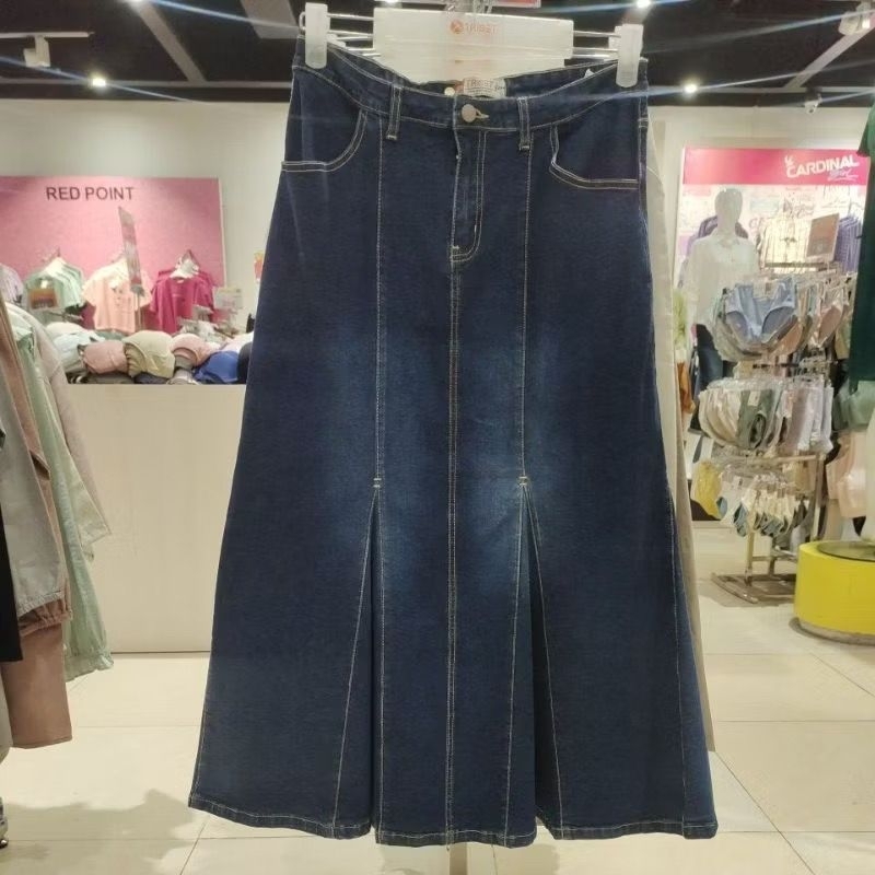 Triset rok jeans wanita original