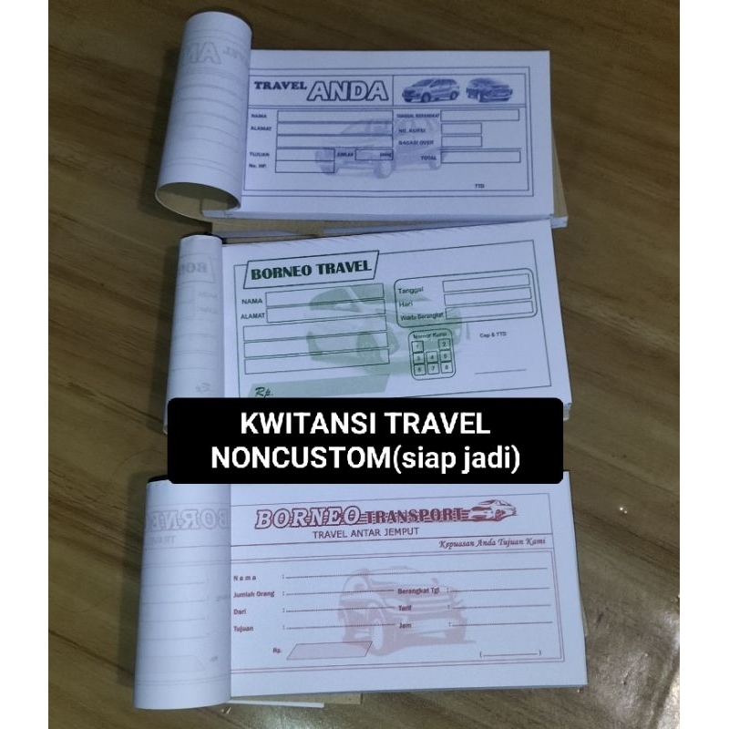 

KWITANSI TRAVEL non custom (kwitansi jadi)