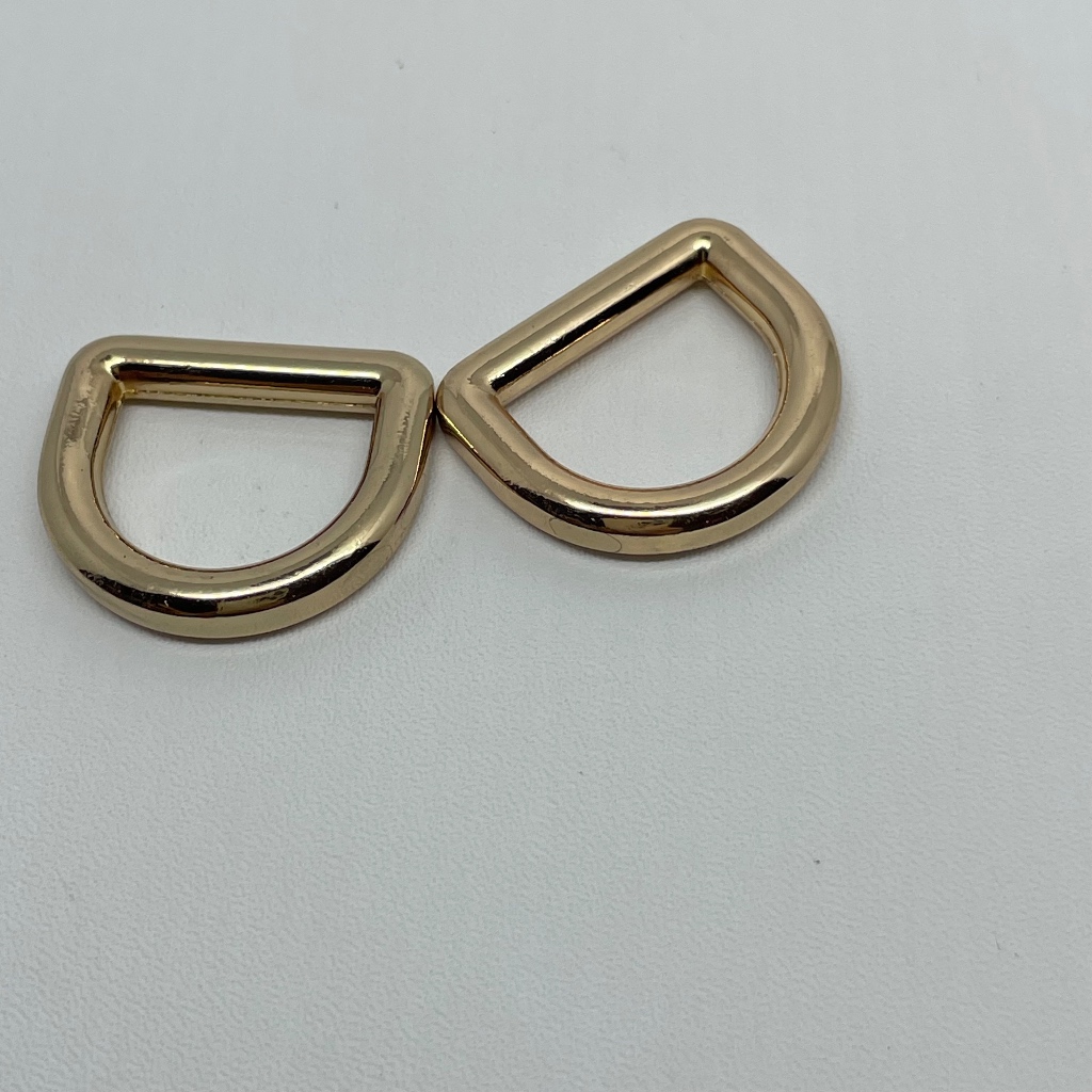 Cincin D-ring / O-ring Logam Warna Emas untuk Tas & Aksesori | DIY Craft 1cm 2 cm