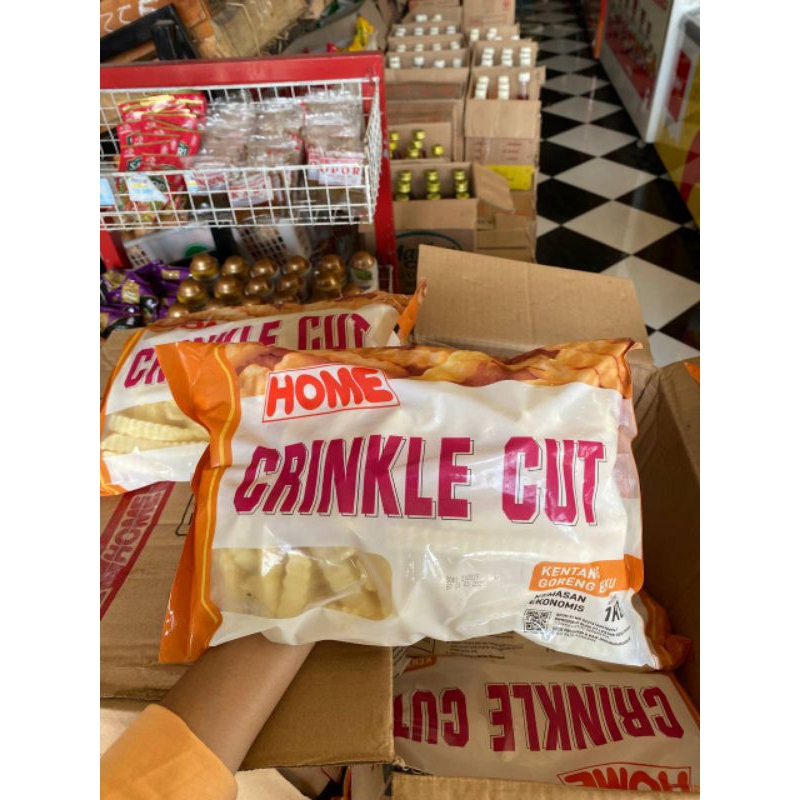 

KENTANG HOME Crinkle CutBERAT 1Kg