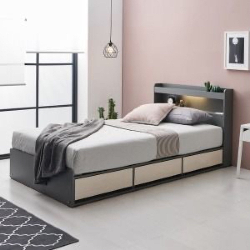 Tempat Tidur Minimalis Jati Divan Laci Jati