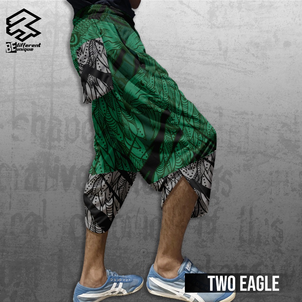 Harem Pants / Celana Harem Casual Pria Wanita Motif Fullprint Two Eagle