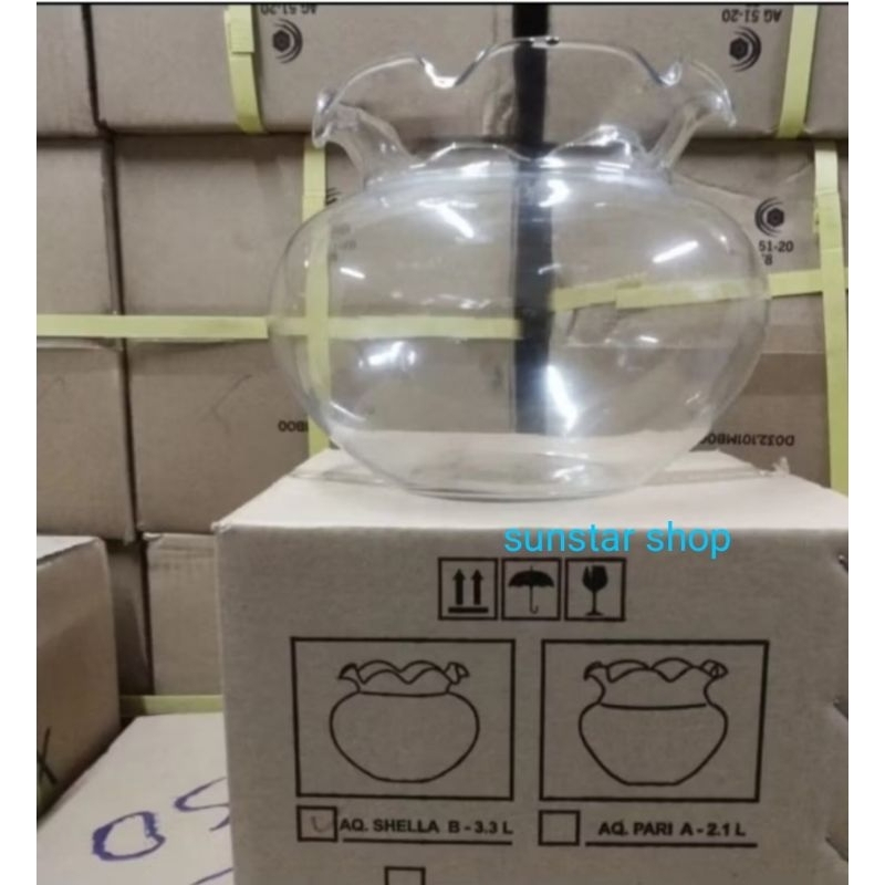 aquarium kaca  DLX shella B  3.3 Liter