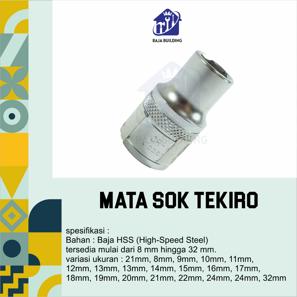 Mata Sok Tekiro / Bit Bor Tekiro / Mata Bor Tekiro / Bit Socket Tekiro