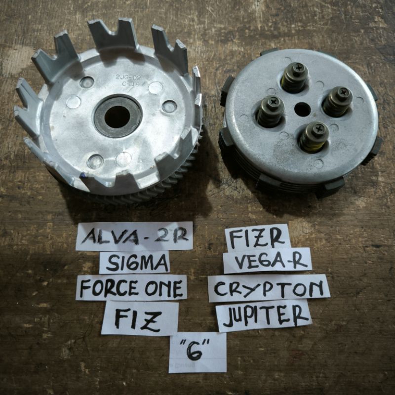 Kopling House Assy Plus Bosh Clutch Assy Plus Kampas Kopling Yamaha Champ Alfa Sigma F1 FIZ FIZR Cry