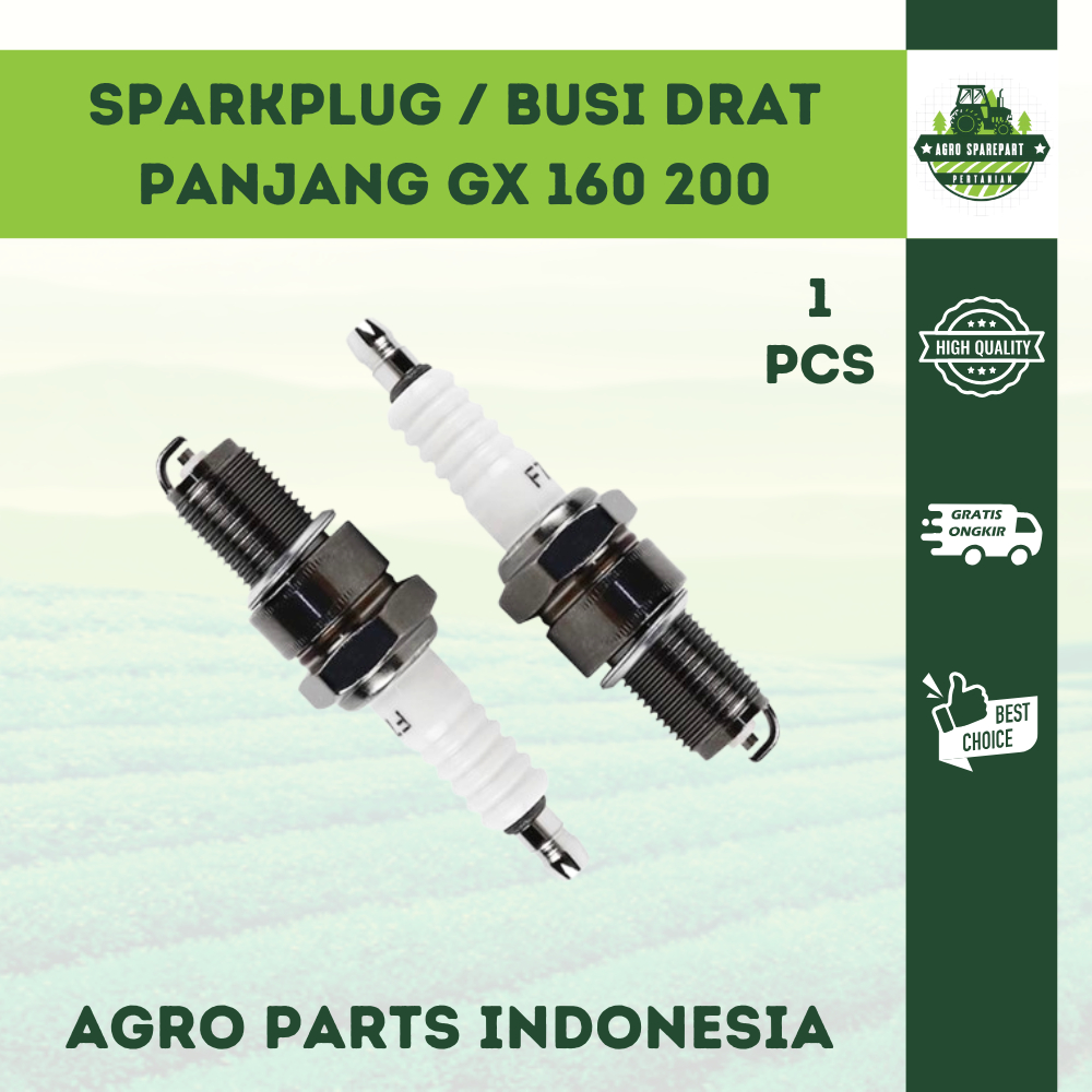 Spark Plug Busi F7TC BP5ES GX 160 200 270 390 Drat Panjang Engine Mesin Penggerak Honda Genset Pompa