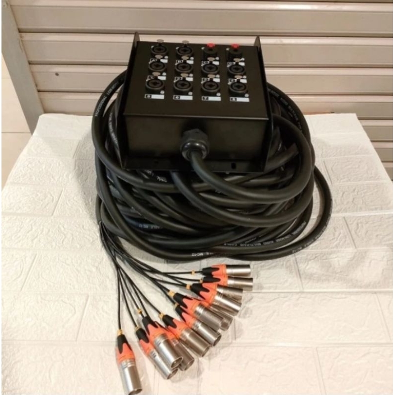 Snake Kabel 12ch/12chanel Sasis Combo Box Original Tebal anti Penyok Panjang variasi