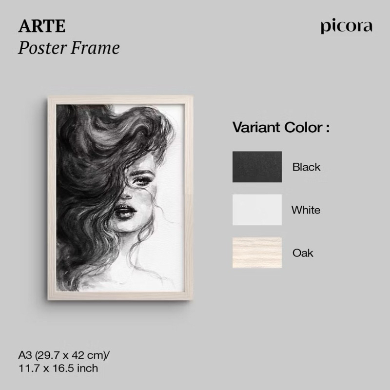 Frame Ukuran A3 Bingkai Foto/Art Dinding