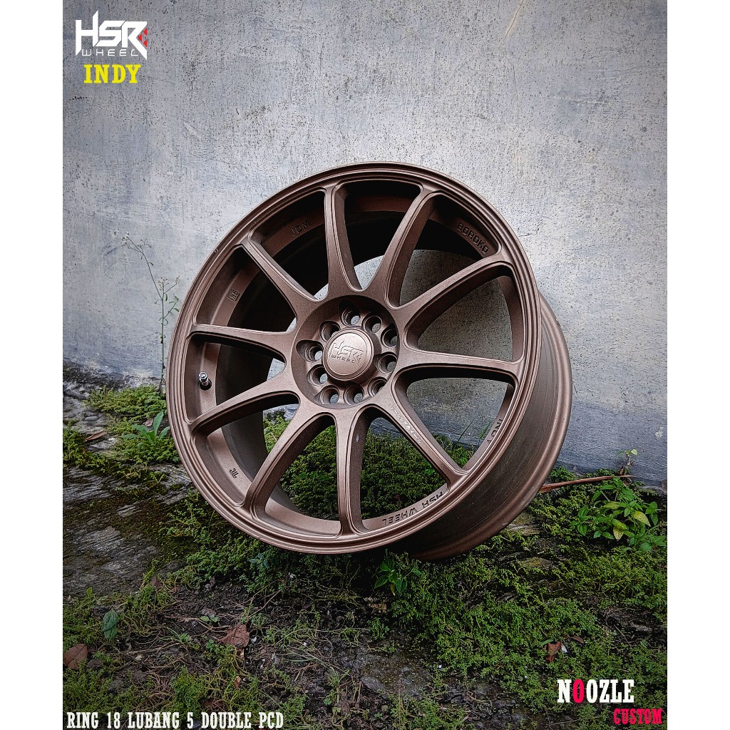 Velg Mobil Ring 18 Lubang 5 pelek Racing innova Civic New Avanza Hrv Pelek HSR Type indy