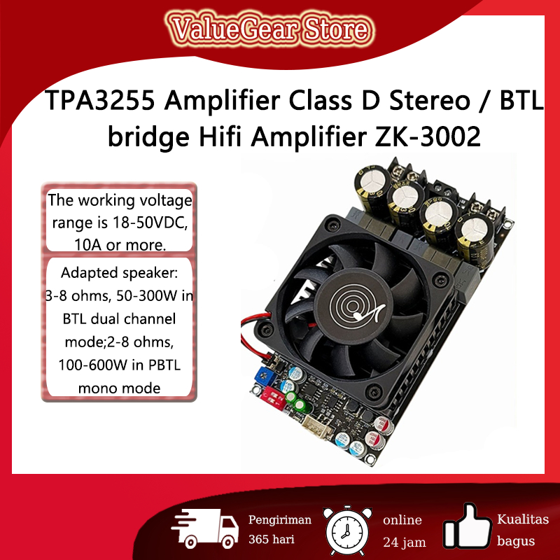 TPA3255 Amplifier Class D Stereo / BTL bridge Hifi Amplifier ZK-3002