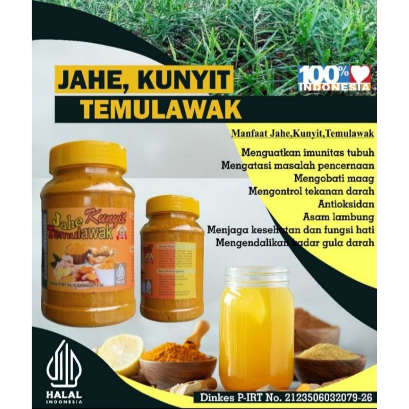 

kunyit temulawak jahe obati asam lambung magg gerd sakit perut liver tingkatkan imunitas dll