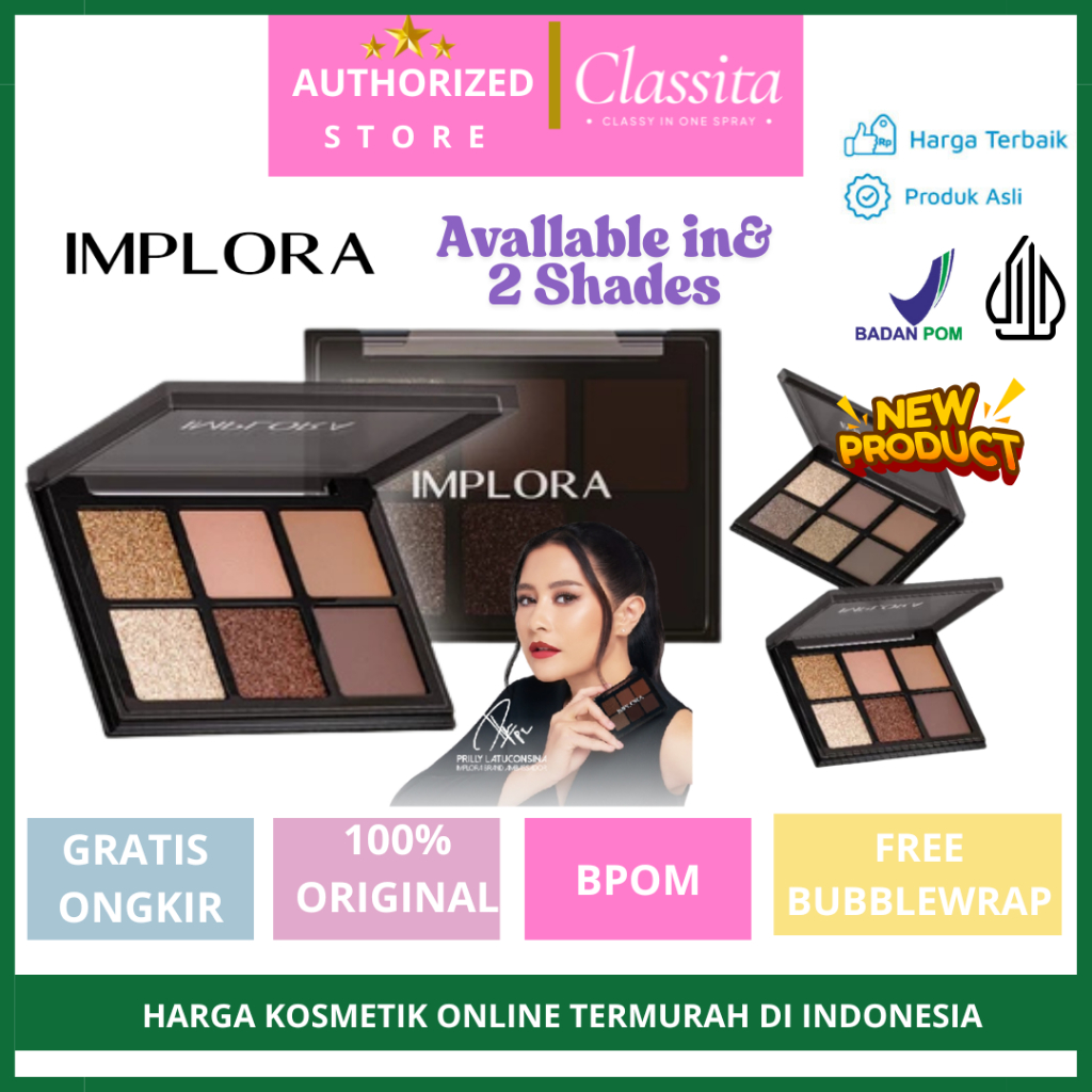 𝐂𝐋𝐀𝐒𝐒𝐈𝐓𝐀.𝐈𝐃 -Implora Eyeshadow | Eyeshadow Palette | Implora Urban Eyeshadow Pallete