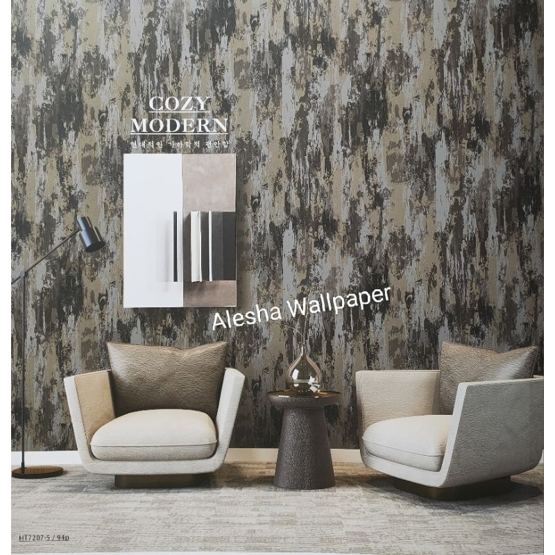 Wallpaper Motif Kulit Kayu Bahan Tebal Berserat Tekstur