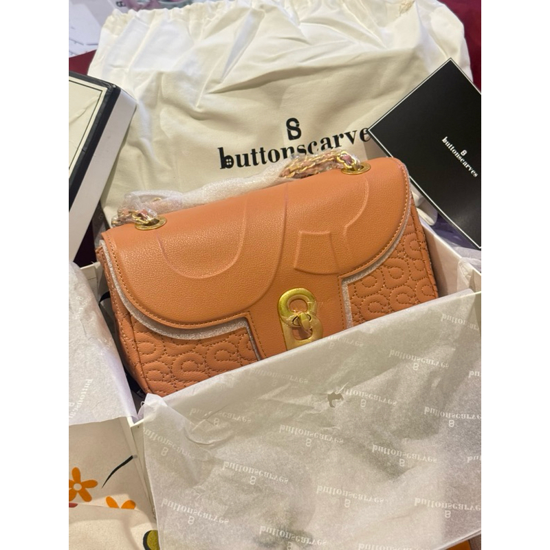 TAS BUTTONSCARVES ALUNA ARICOT BLACK MEDIUM BAG ALMA LUNA NEW BUKAN BEKAS SECOND BALIKPAPAN