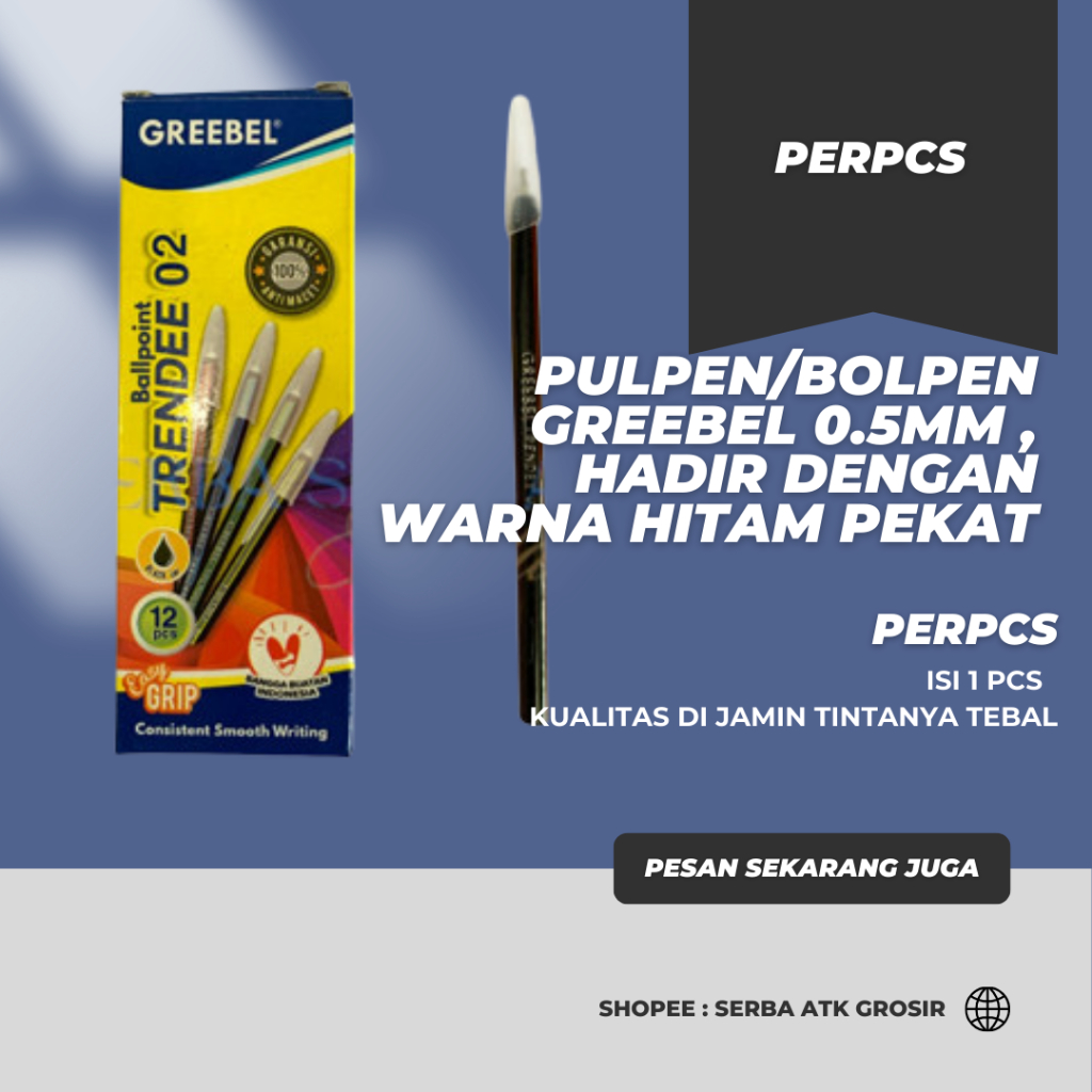 

PULPEN / PENA / BOLPEN LILIN GREEBEL (1 PCS)