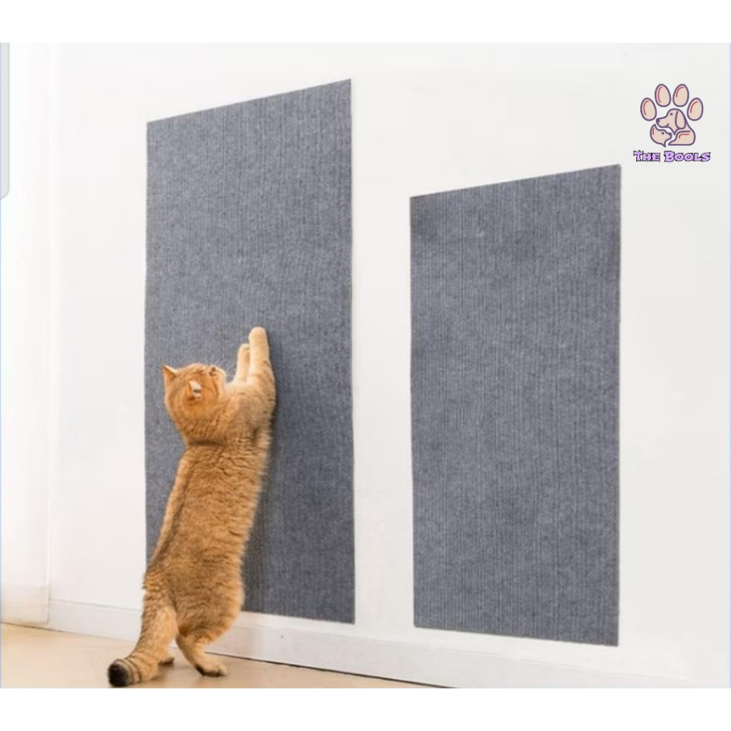 Gratis Ongkir (The Bools) Cat Scratcher Mat Karpet Garukan Cakaran Kucing Tempel Dinding Tembok