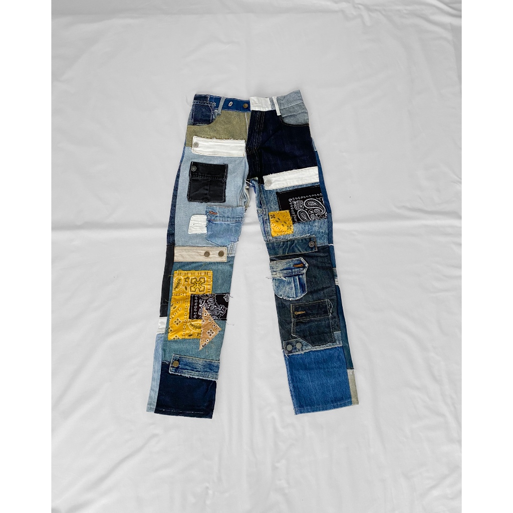reworked jeans pants