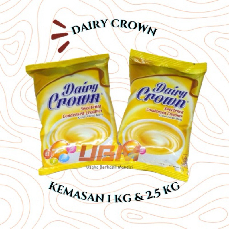 

Dairy Crown Susu Kental Manis 1kg dan 2.5kg