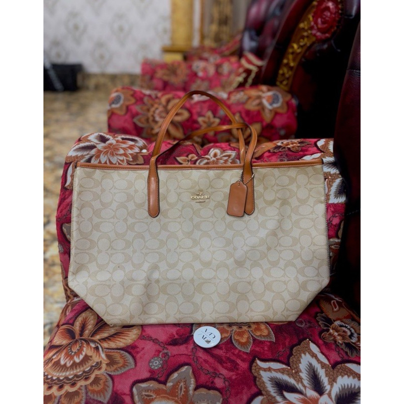 Coach tote preloved Coach tabby tas coach shoulder bag handbag coach vintage coach signature canvas 