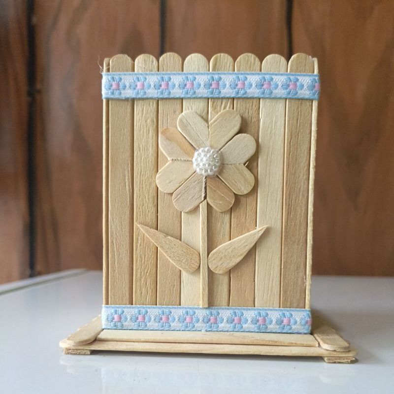 

kotak pensil handmade stik es krim