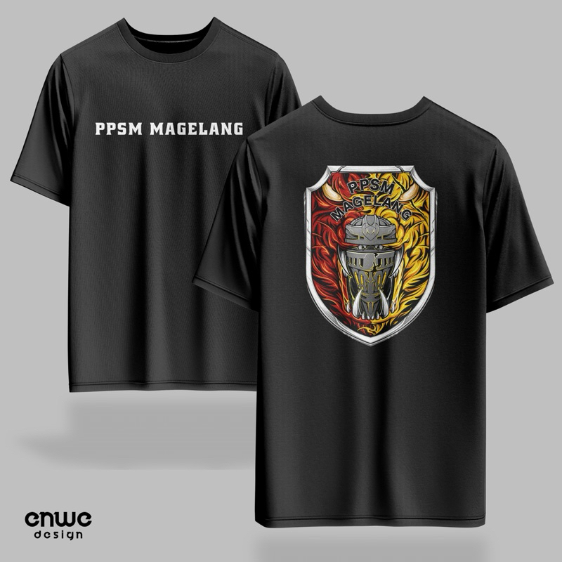 KAOS BOLA ILUSTRASI LOGO PPSM MAGELANG