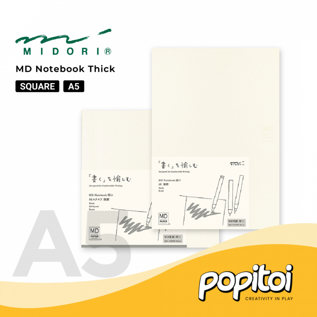 

Midori MD Notebook A5 Thick Plain Square Drawing Pad Sketchbook
