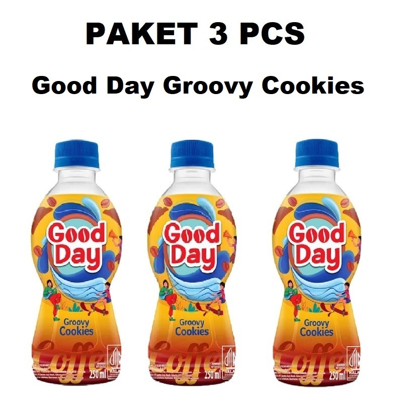 

PAKET 3 PCS GOOD DAY Groovy Cookies Ready To Drink 250 ml