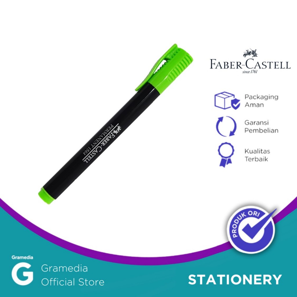 

Faber Castell Slim Permanent Marker Lime Green 156462