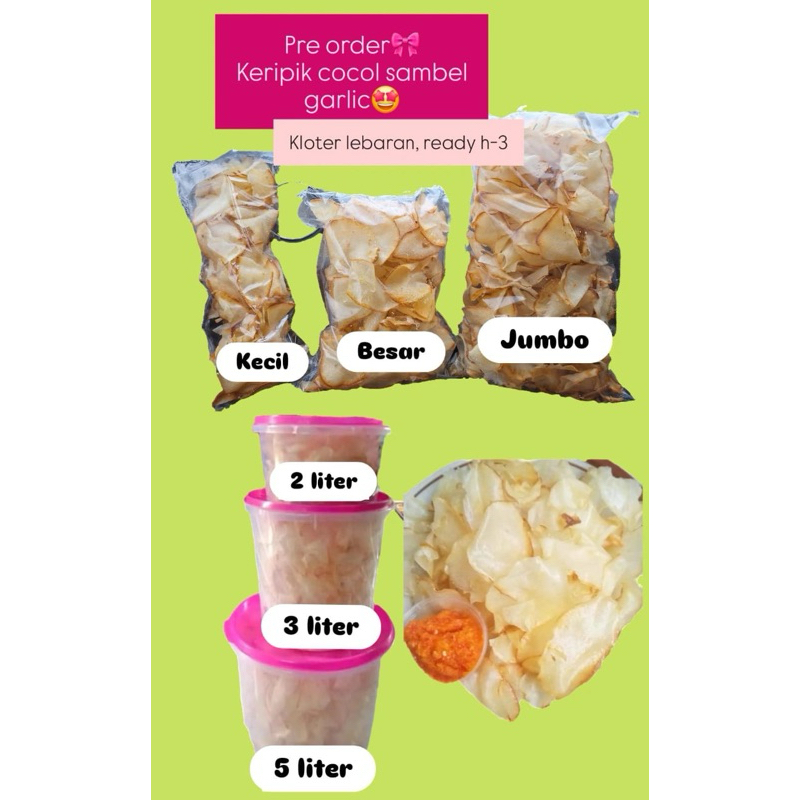 

Keripik Cocol Garlic Jumbo