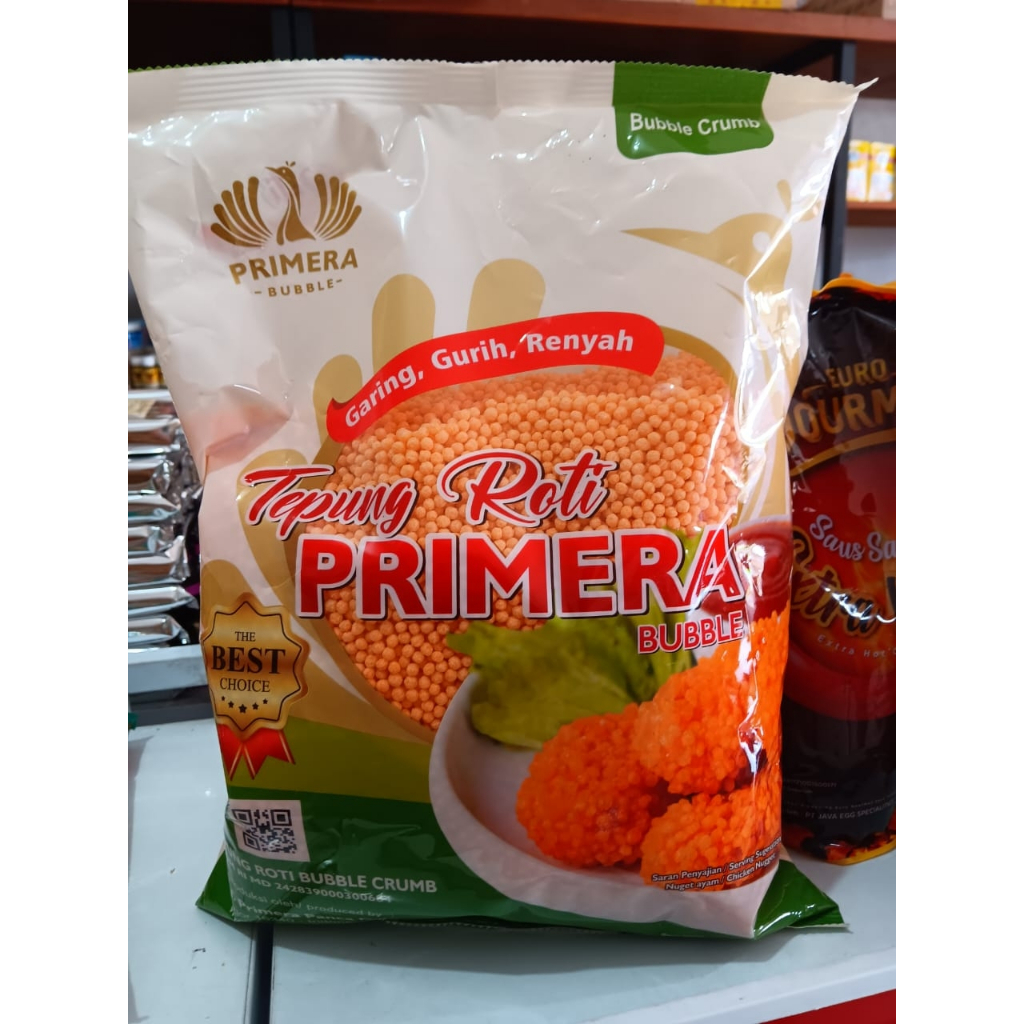 

Primera Bubble Crumbs / Tepung Roti Primera kemasan 500gr