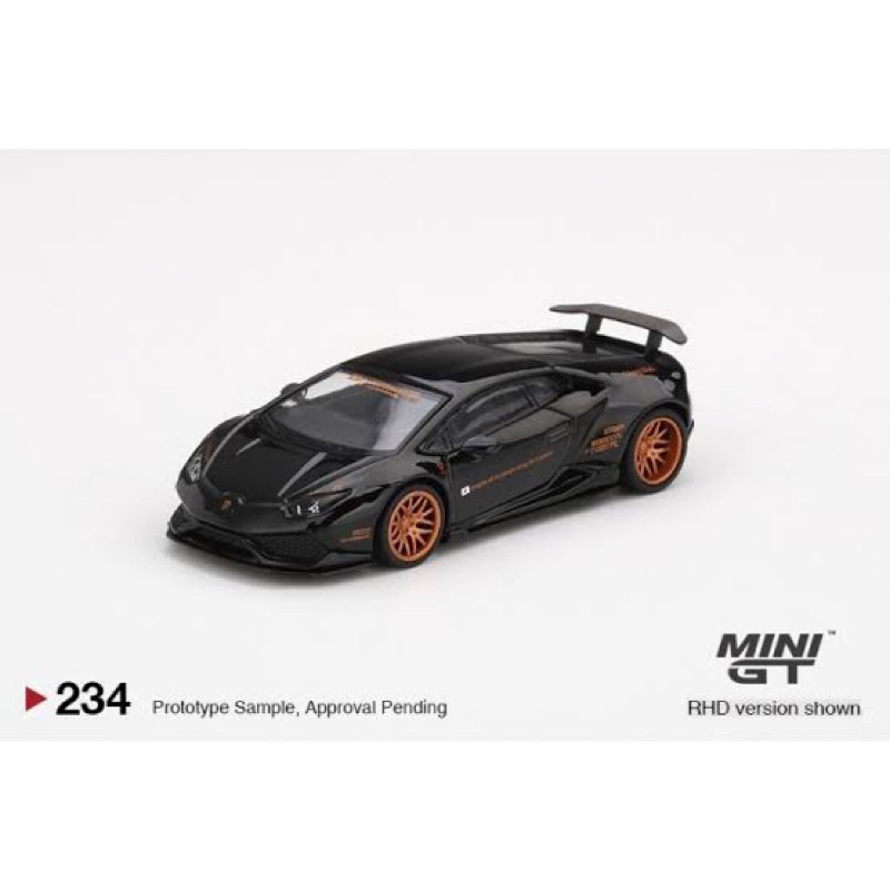 MINI GT (234) LBWK STORE EXLUSIVE - LB WORKS Lamborghini Huracan Ver1. Black