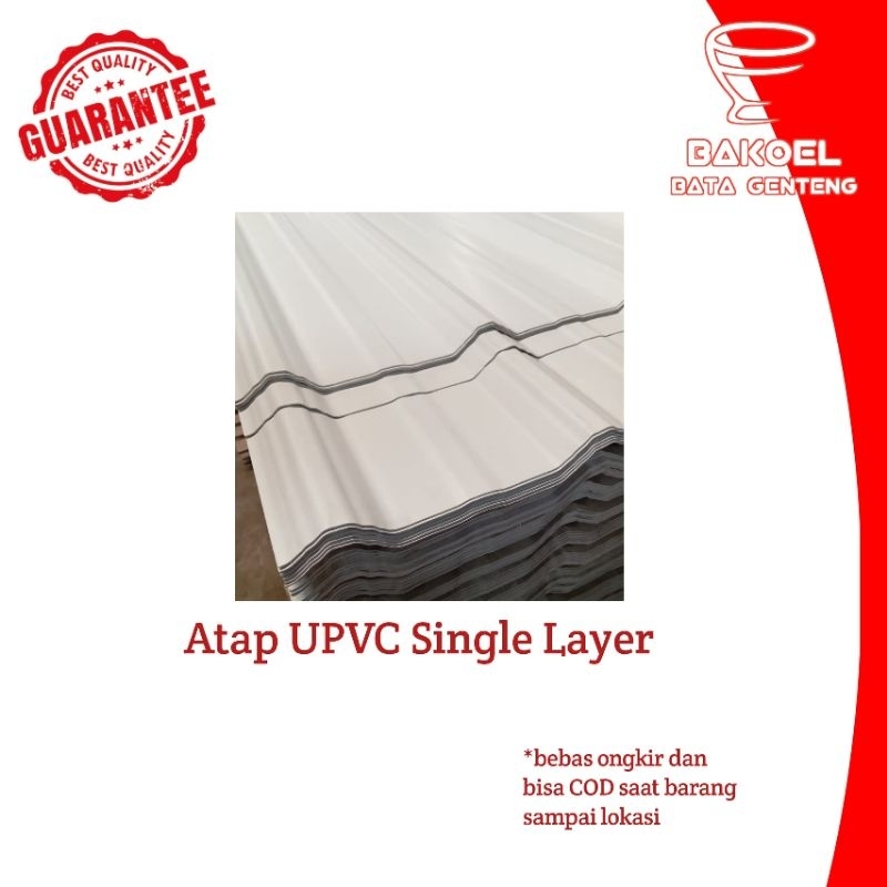 Atap UPVC Single Layer | Ready stock & Free ongkir