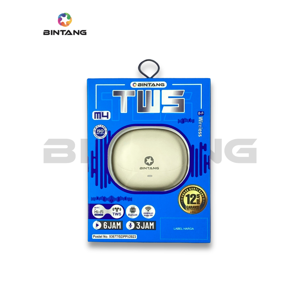 HEADSET EARPHONE BLUETOOTH TWS BT M4