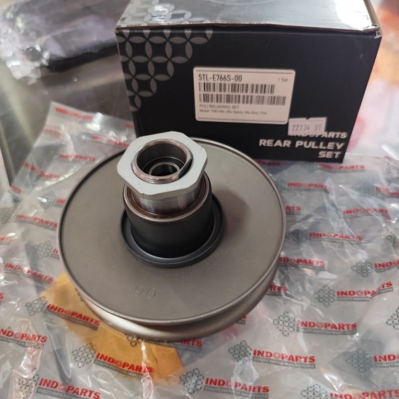{Indoparts} SET Puly Puli Pulley CVT Belakang Mio Sporty Mio Smile Mio Soul Karbu