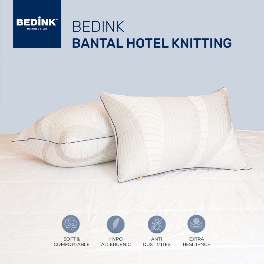 BEDINK Bantal Hotel Hollow Silicon Knitting