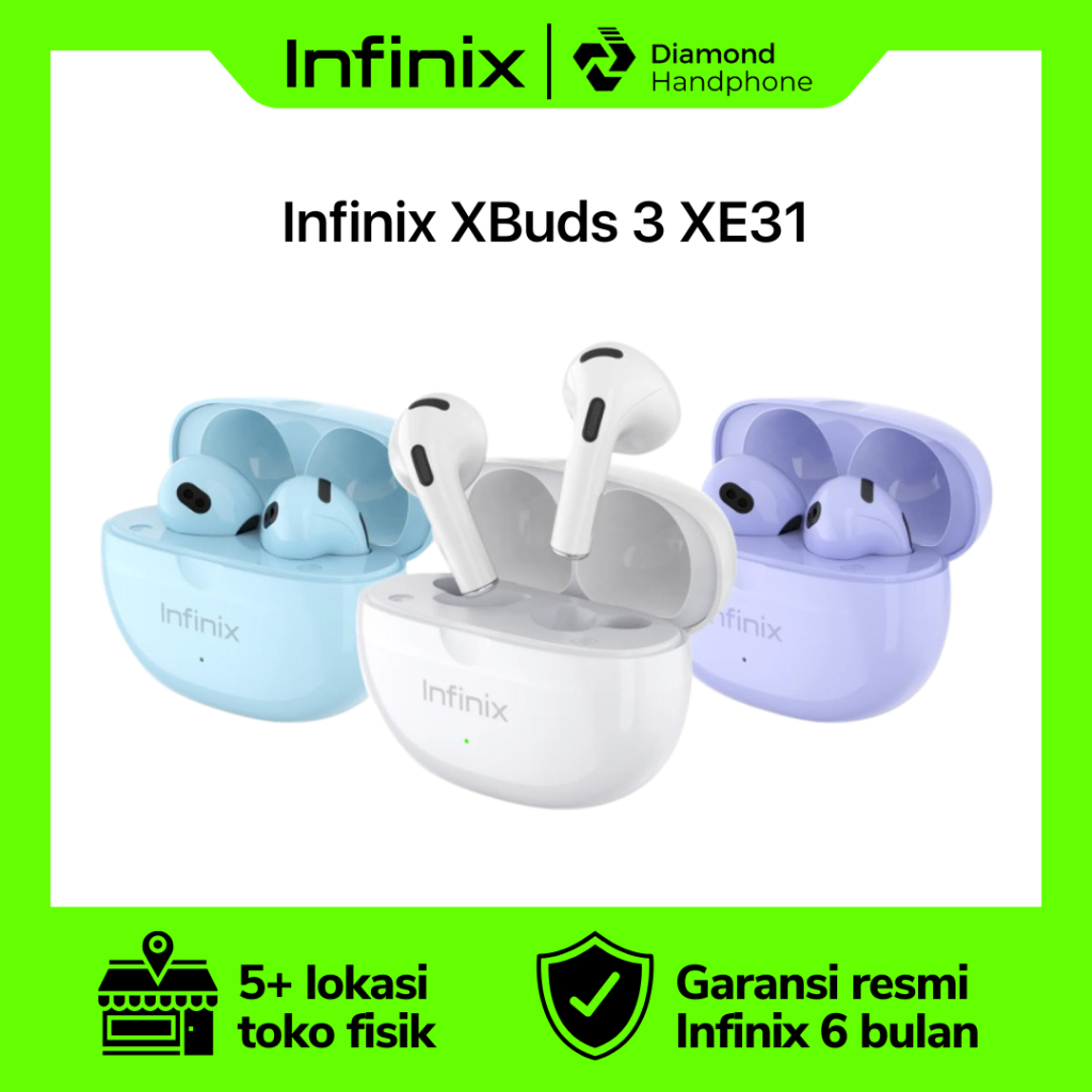 Infinix TWS XBuds 3 XE31 I TWS Bluetooth Earbuds Earphone Garansi Resmi