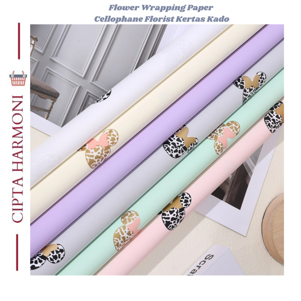 

20 LEMBAR Flower Wrapping Paper Cellophane Florist Kertas Kado/kertas Buket Bunga KB101