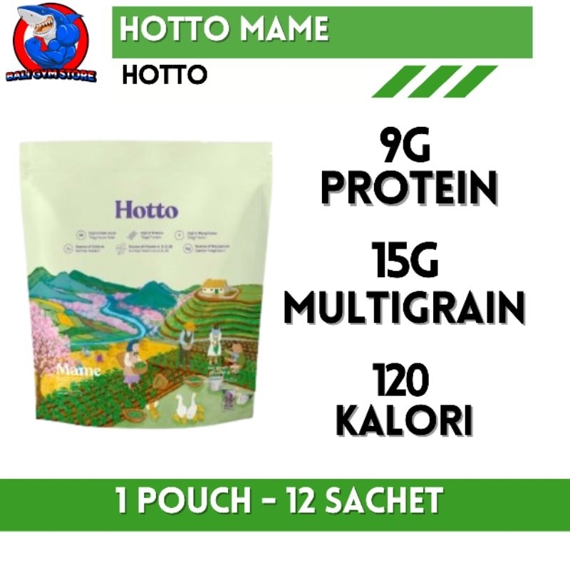 

HOTTO MAME MULTIGRAIN Protein With Edamame 1 Pouch Isi 12 Sachet